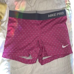 Pink nike pros